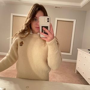 Vintage knitted polo sweater